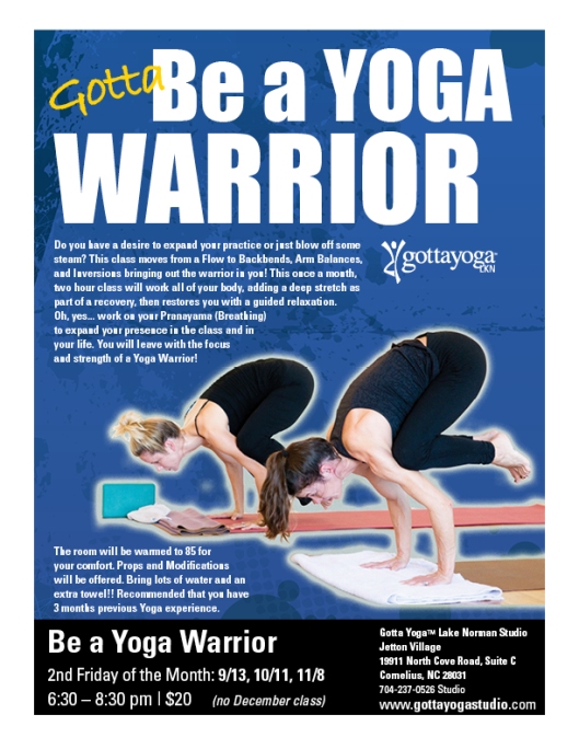 Fall is a Time of Change...Grow and Expand Your Yoga Practice with YOGA WARRIORS!